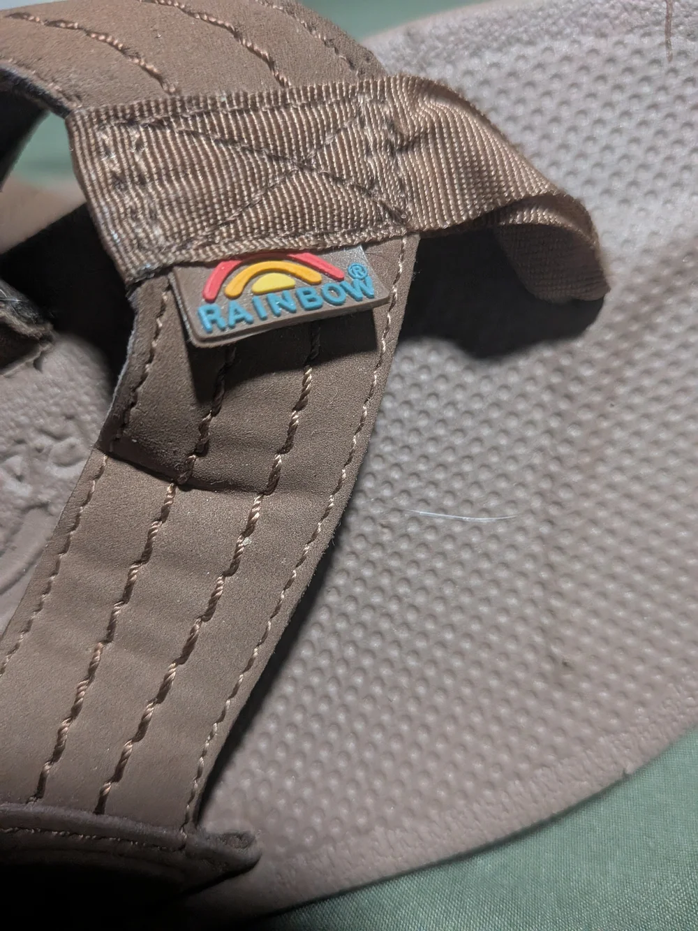 Rainbow Sandals Toddler Size 11/12 Brown Espresso Leather Flipflop Summer Beach